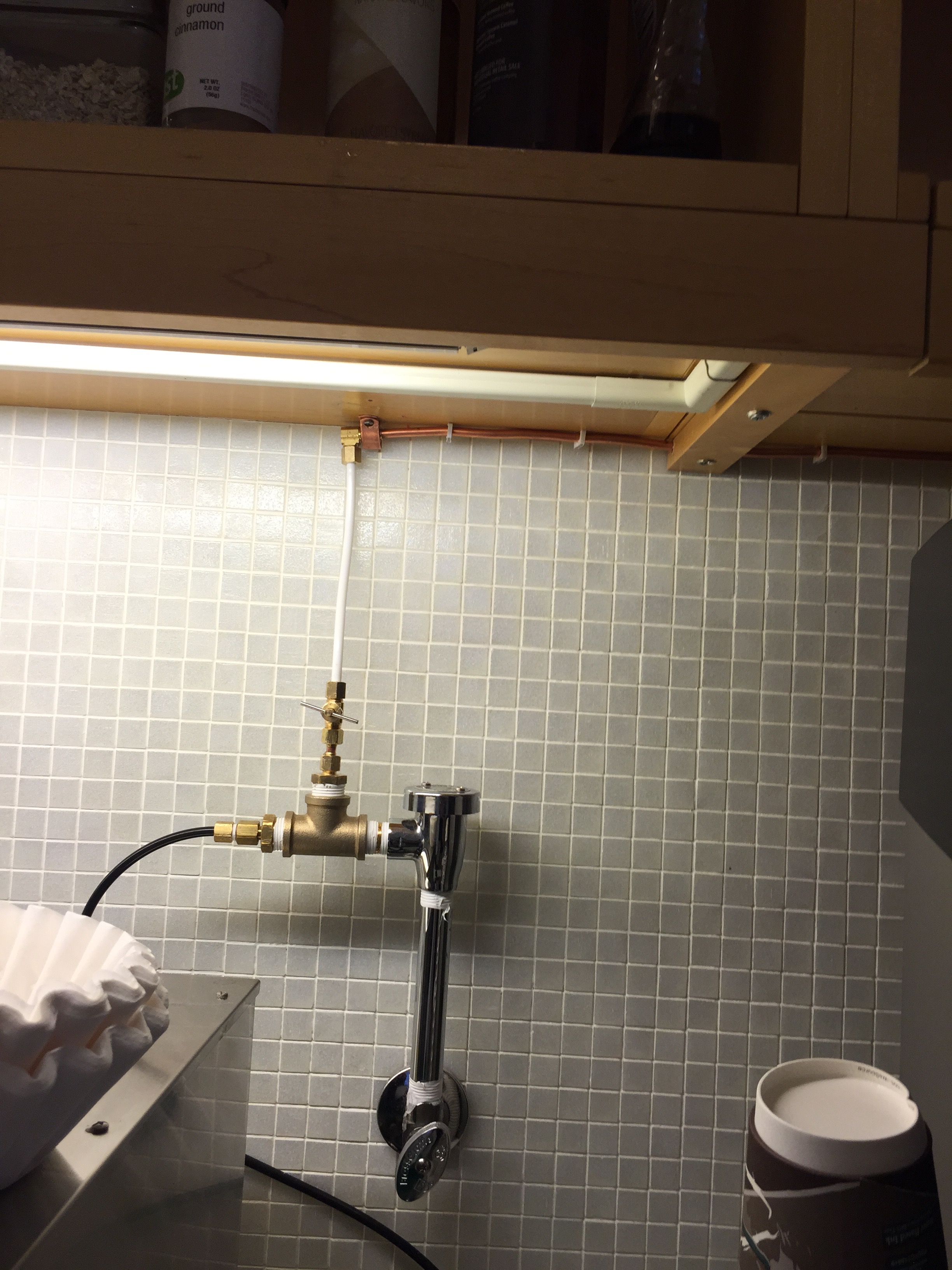 Bottleless Cooler located 50' from water supply