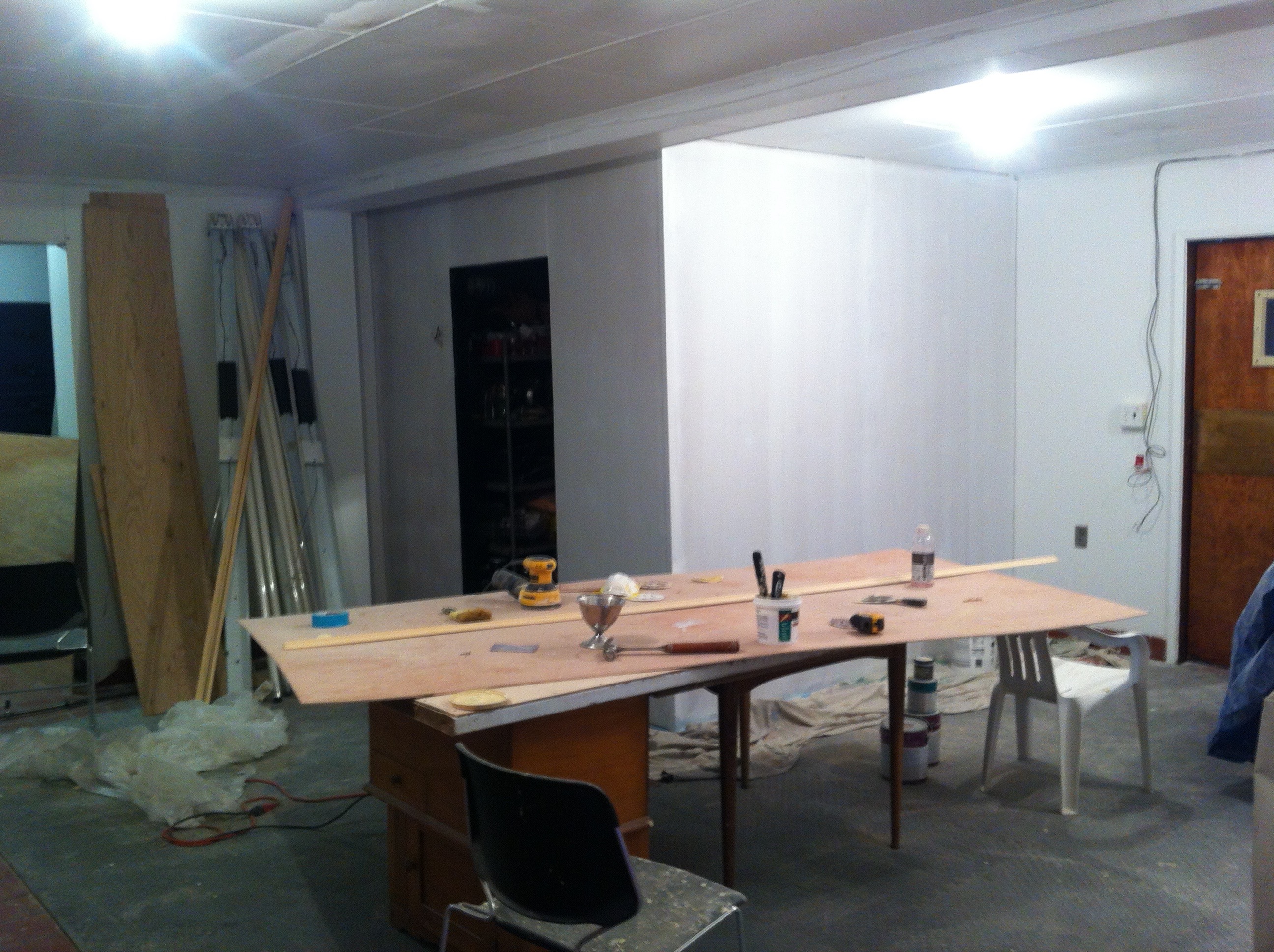 Refrigeration Room to Yoga Room Conversion
