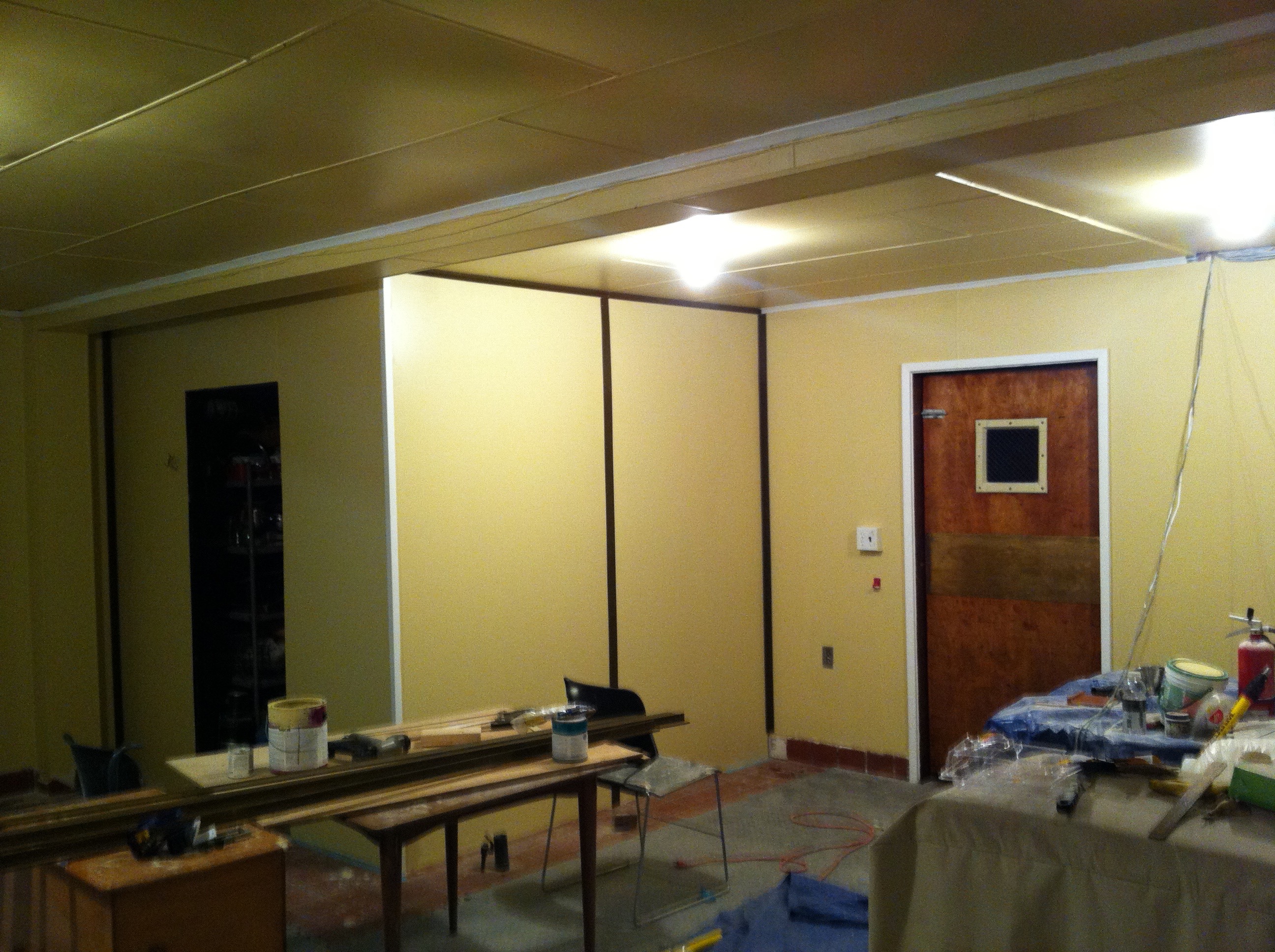 Refrigeration Room to Yoga Room Conversion