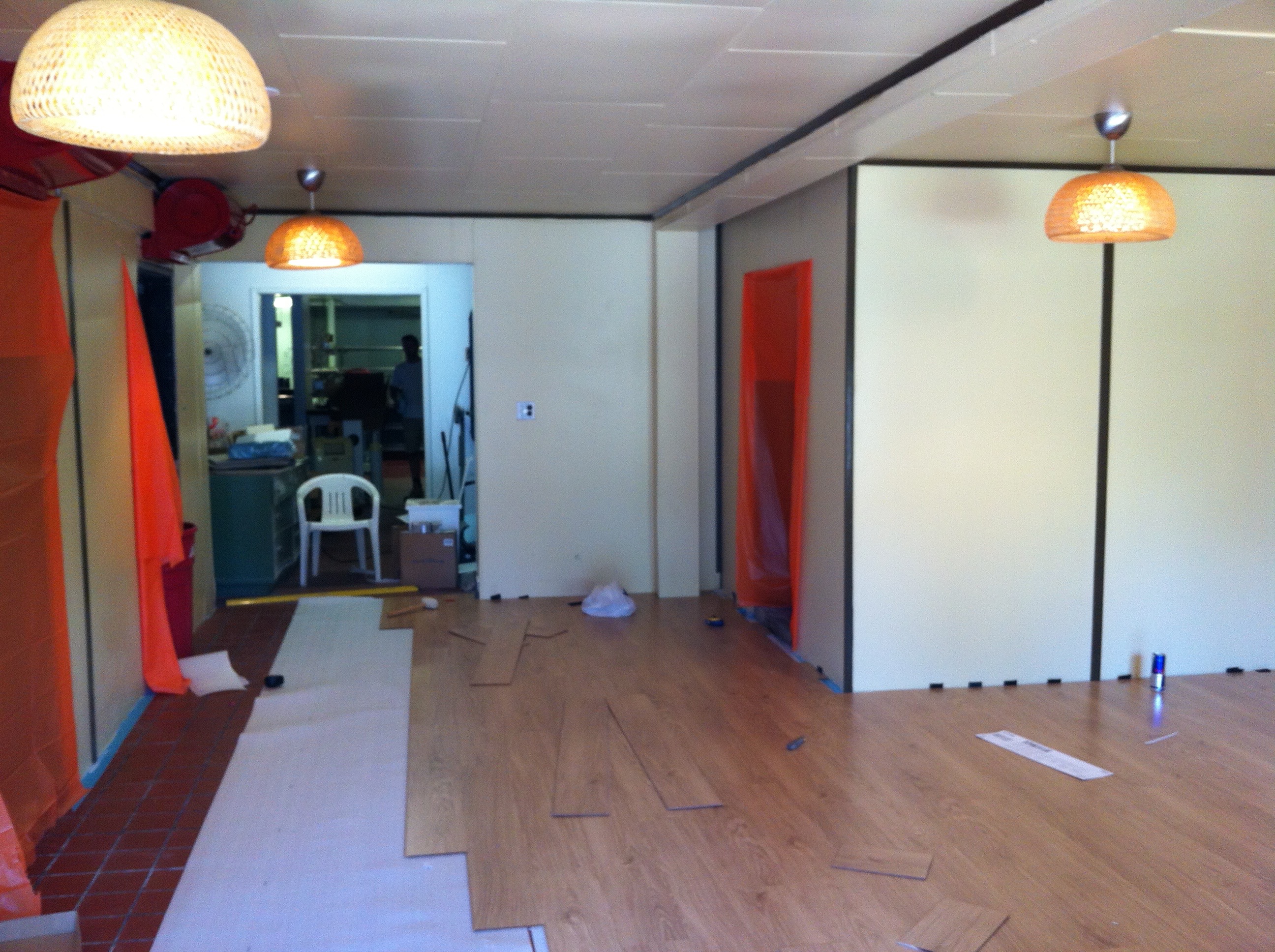 Refrigeration Room to Yoga Room Conversion