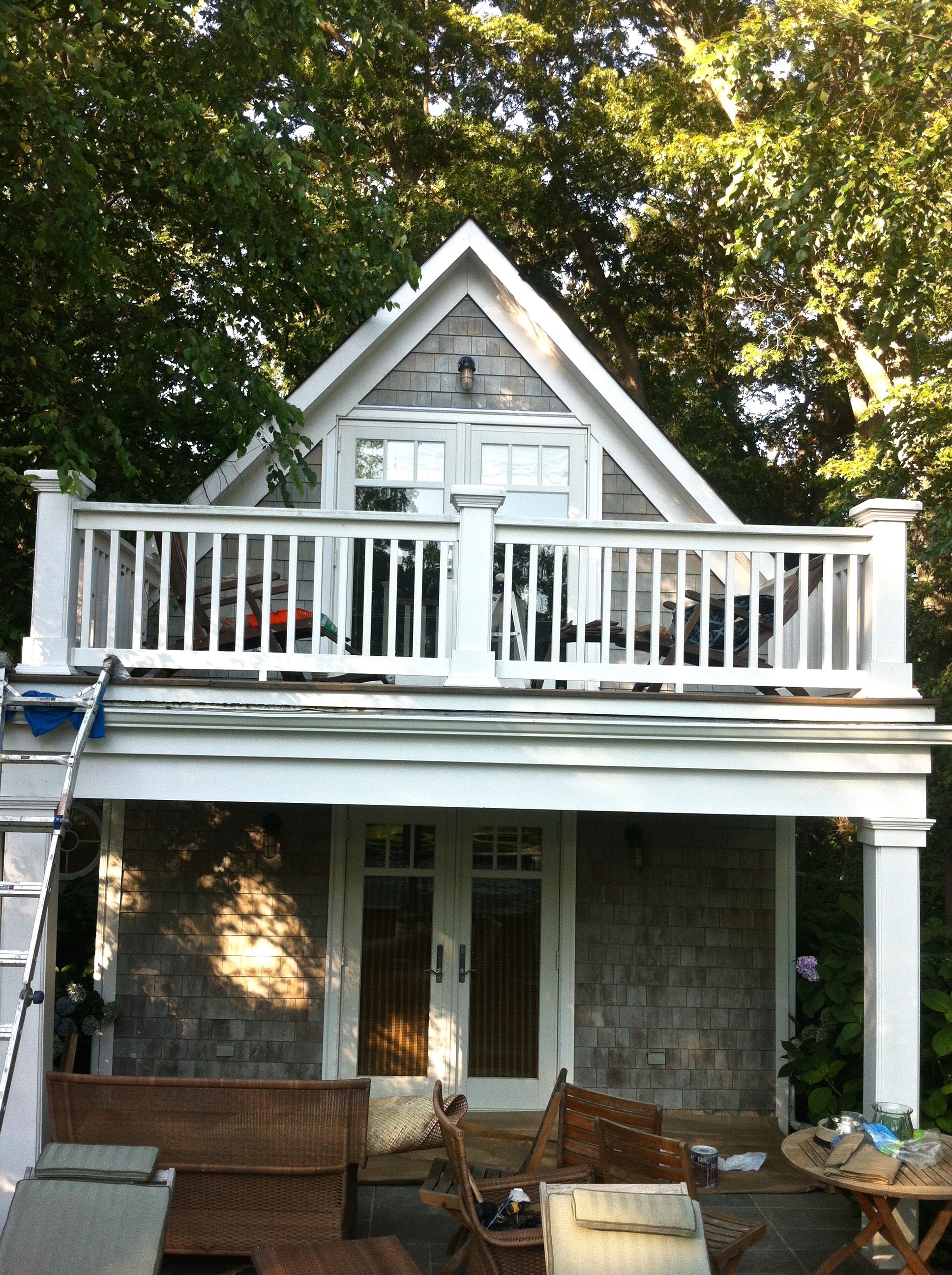 Pool House Clean + Restain