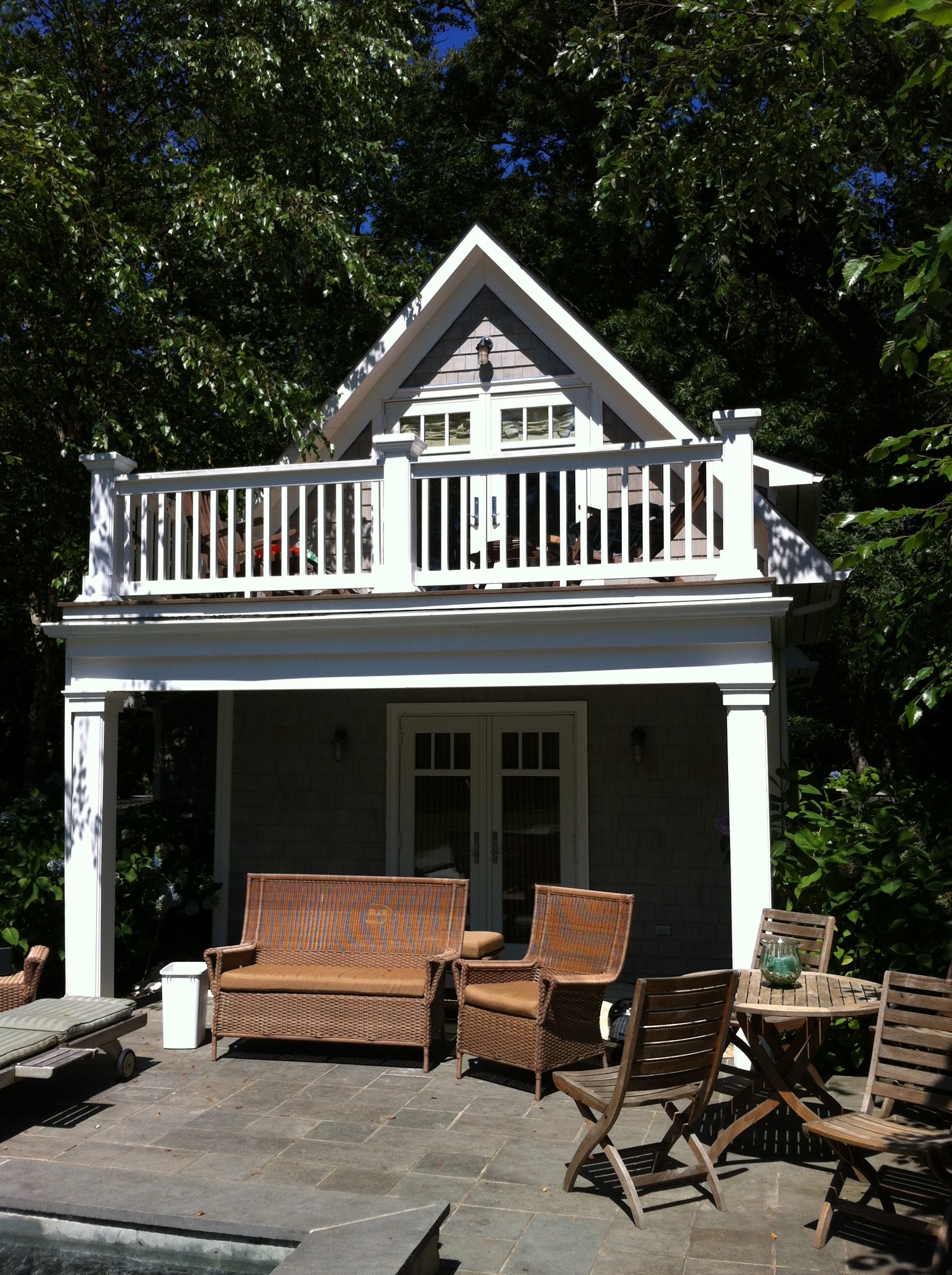 Pool House Clean + Restain